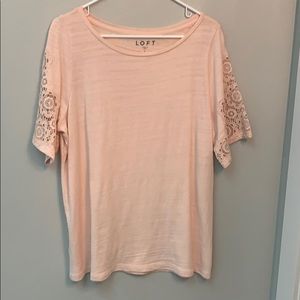 Loft shirt with lace detail